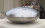 Stainless Steel Double Vibedrum - Natural - Standard - 18 notes in 2 different scales - steel tongue drum - handpan - steel drum