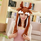 Jumping Hats Children Women Warm Plush
