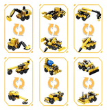 12 In 1 City Project Mecha Transformer Bumblebee Robot Engineering Military Vehicle Building Blocks toys Compatible Lego