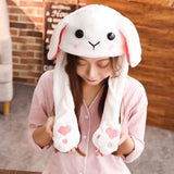 Jumping Hats Children Women Warm Plush