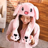 Jumping Hats Children Women Warm Plush