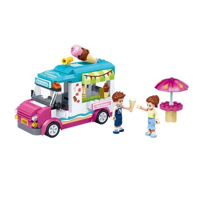 Amusement Park Ice cream Car Building Blocks toy Compatible Lego Friends Set