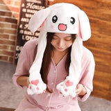 Jumping Hats Children Women Warm Plush