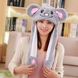 Jumping Hats Children Women Warm Plush