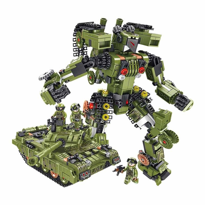 99 Main Battle Tanks Deformation Transformer Robot  Military Building Blocks toy Compatible Lego Set