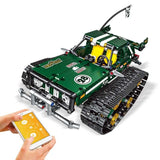 RC Remote Control Suspension Vehicle Building Blocks Kits Tracked Racer Car Compatible Lego Set