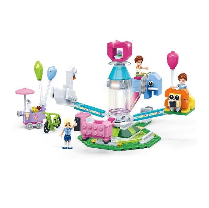 Amusement Park Rotating Animal Building Blocks toy Compatible Lego Friends Set