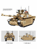 1687pcs Challenger 2 Military Main Battle Tank  building blocks set Compatible Lego Tank