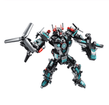 12 In 1 Military Helicopter Fighter Synthesis Transformer Robot Armor Blocks toys Set Compatible Lego