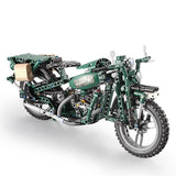 550Pcs Electronic Two-Wheeled Motorcycle DIY Model Building Block Set Compatible Lego