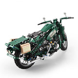 550Pcs Electronic Two-Wheeled Motorcycle DIY Model Building Block Set Compatible Lego