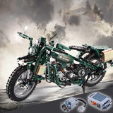 550Pcs Electronic Two-Wheeled Motorcycle DIY Model Building Block Set Compatible Lego