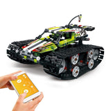 Remote control track high speed building blocks Car Kits Compatible Lego Set