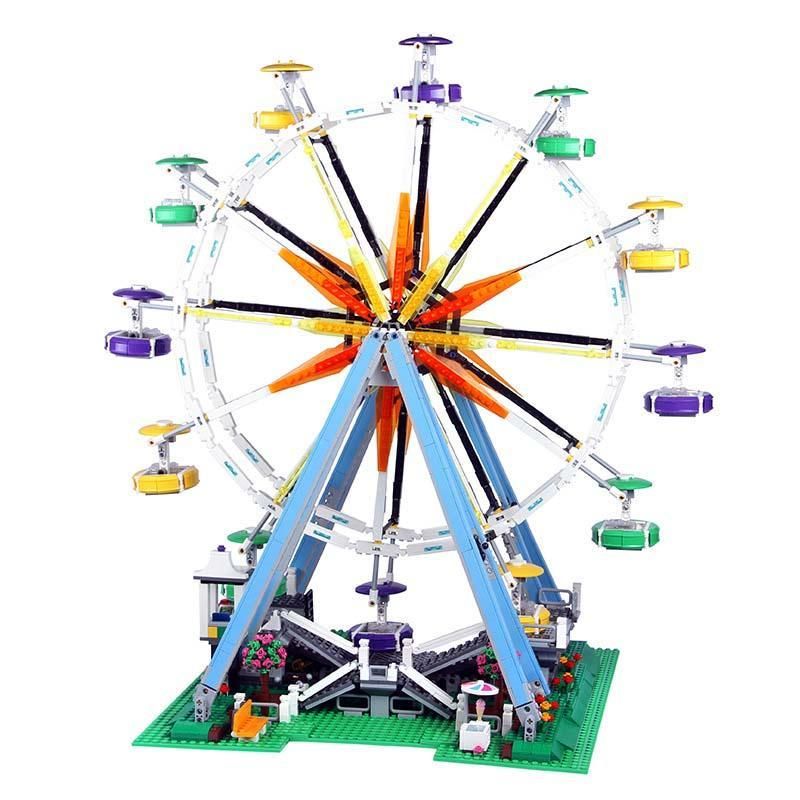 2464+pcs City Ferris Wheel Creator streetview Building Blocks Set Compatible Lego Friends Set
