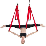 Aerial Yoga Hammock 6 Handles Strap, Home Gym Hanging Belt Swing, Anti-Gravity Aerial Traction Device