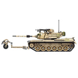 1753pcs M60 Israeli Margach Military Tank building blocks set Compatible Lego Tank