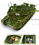 Tank building blocks set 99 Tank blocks Military Series toys Compatible Lego Tank