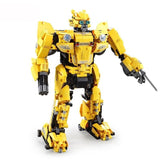 1124pcs 2 in 1 DIY Assembling RC Transformer Bumblebee Car Model Compatible Lego Technic Building Blocks