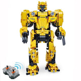 1124pcs 2 in 1 DIY Assembling RC Transformer Bumblebee Car Model Compatible Lego Technic Building Blocks