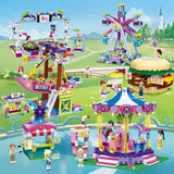 Amusement Park Little Mermaind ship Building Blocks toy Compatible Lego Friends Set For children's gift