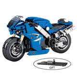 YAMAHA R1 SCOOTER Small Motorcycles Model Building Block Set Compatible Lego Set