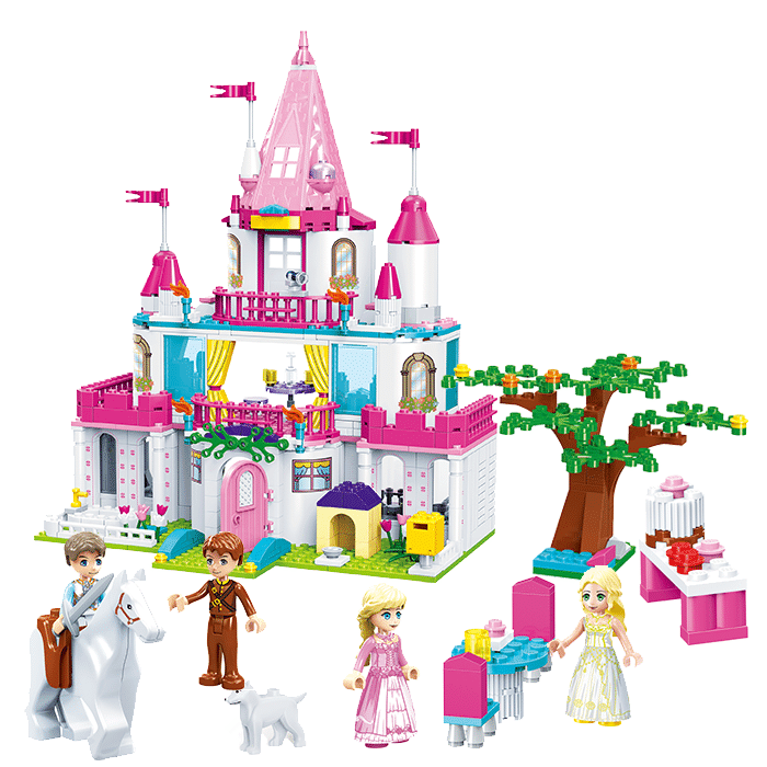 Sweethearts Castle Princess Castle Royal Celebration Sets Building Blocks toys Compatible with lego