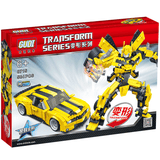 Transformation Bumblebee Robot Building blocks toys Set 2 in 1 Big Robot Yellow Car Blocks Compatible Lego Set
