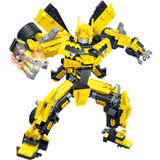 Transformation Bumblebee Robot Building blocks toys Set 2 in 1 Big Robot Yellow Car Blocks Compatible Lego Set