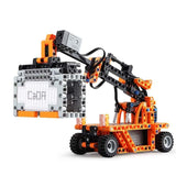 10 in 1 Smart Acousto-optic induction city port truck engineering car  building blocks Toy Set Compatible Lego Truck