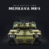 1730pcs WW2 Israeli Merkava main battle tank building blocks set Compatible Lego Tank