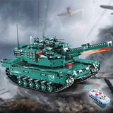 1498CPS RC Military M1A2 tank Model Building Blocks set Compatible Lego Tank