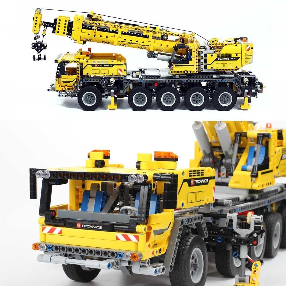 2667pcs RC Motor Power Mobile Crane Mk II Model Building Blocks Compatible Lego Technic Set