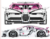 3618pcs Mini Bricks 1:10  Simulation Bugatti sports car Model Compatible Lego car set