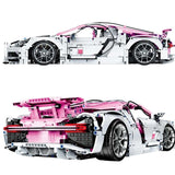3618pcs Mini Bricks 1:10  Simulation Bugatti sports car Model Compatible Lego car set