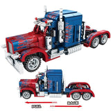 849pcs Optimus Prime Pull Back Truck Building blocks Compatible Lego Set