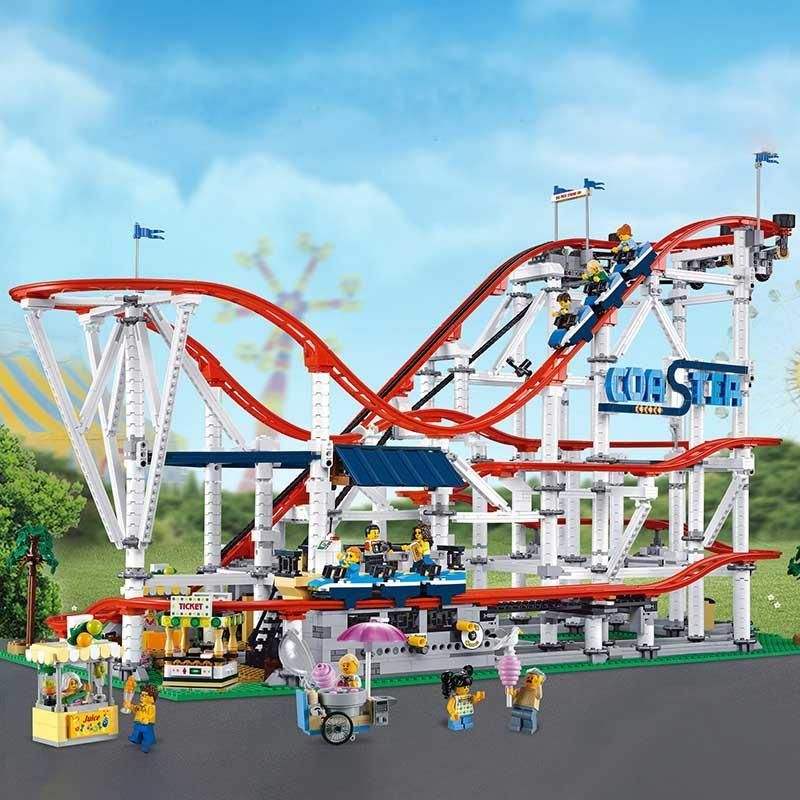 4299+pcs Roller Coaster Set Building Blocks creator expert Compatible Lego Friends Set