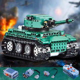 313PCS RC Military Tiger 1 Tanks Building Blocks  set Compatible Lego Tank