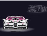 3618pcs Mini Bricks 1:10  Simulation Bugatti sports car Model Compatible Lego car set
