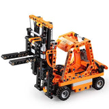 10 in 1 Smart Acousto-optic induction city port truck engineering car  building blocks Toy Set Compatible Lego Truck
