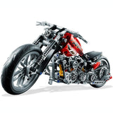 378pcs Technic Harley Davidson Motorcycle Model Building Block Set Compatible Lego Set