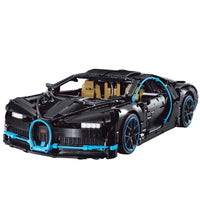 3625pcs Simulation bugatti chiron Model Building blocks Set Black color Compatible Lego car set