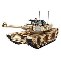 1630pcs American Abrams Main battle tank  building blocks set Compatible Lego Tank