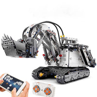 RC Liebherr R 9800 Excavator Motor Car building blocks Compatible Lego Technic Building Blocks