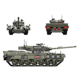 Leopard 2 Main battle Tank Military Series building blocks toy Compatible Lego tank