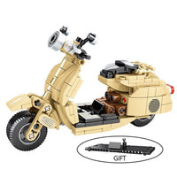 LITTLE SHEEP SCOOTER Small Motorcycles Model Building Block Set Compatible Lego Set