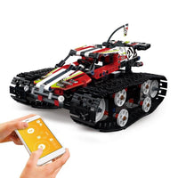 Remote control track high speed building blocks Car Kits Compatible Lego Set