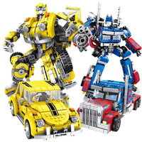 Transformer Bumblebee & Optimus Prime Building Blocks Model Toy Compatible Lego Set (New Upgrade 2020)