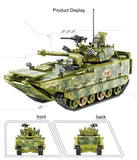 Tank building blocks set ZBD- 05 infantry fighting vehicle Military Series blocks toys Compatible Lego Tank