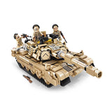 M1A2 Main Battle Tanks Deformation Transformer Robot Machine Military Series Building Blocks toys Compatible Lego Set