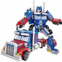 917pcs 2in1 Optimus Prime Transformer Building Blocks Compatible Lego Set(New Upgrade 2020)